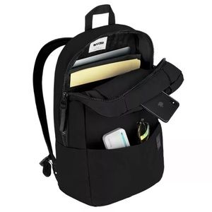 INCASE COMPASS BACKPACK FOR LAPTOP MACBOOK 15" W/ FLIGHT NYLON SLIM - BLACK